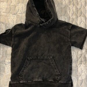 Little Bipsy Charcoal Hooded Top